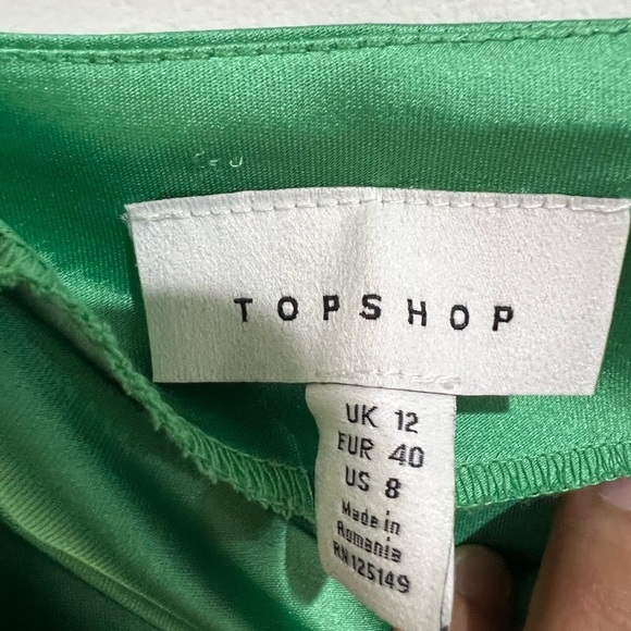 Topshop midi Green Dress - Picture 3 of 4